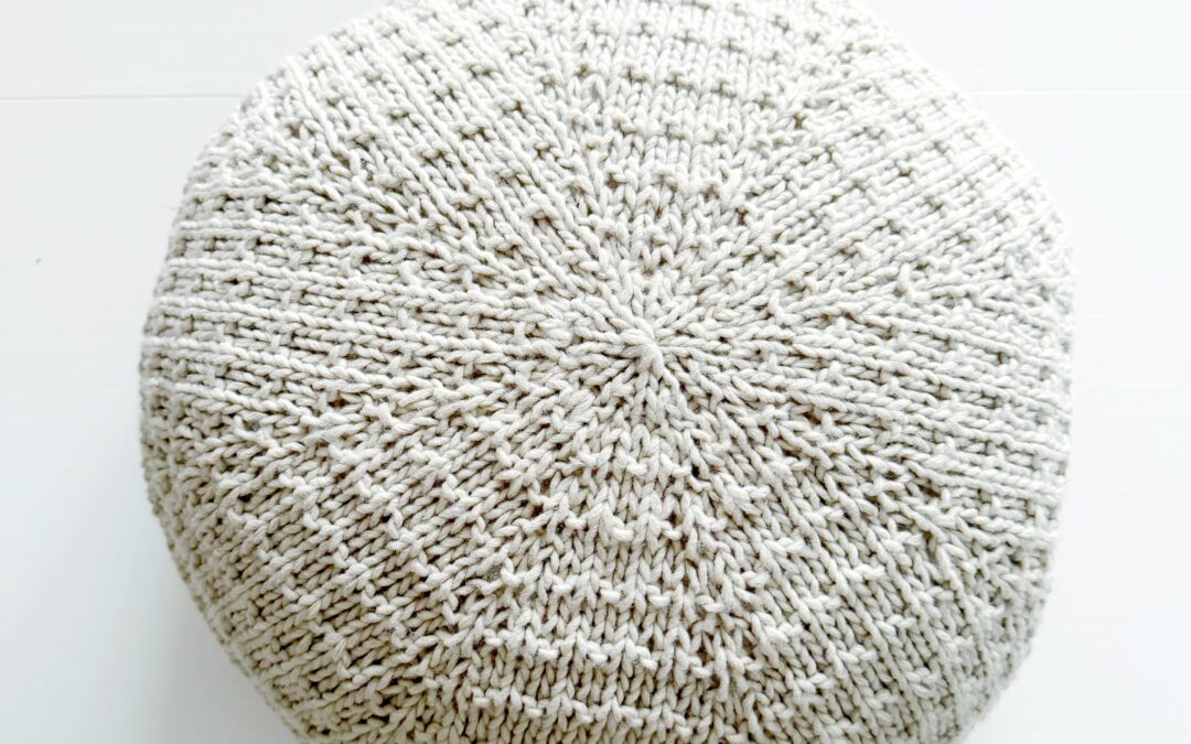 31. Crea tu propio cojín circular de centro hacia afuera